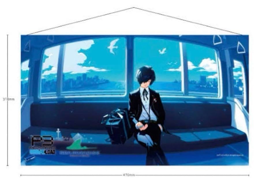 ペルソナ3 主人公 結城理 望月綾時 フィギュア タペストリー シーパラ ペルソナ3 主人公 結城理 望月綾時 フィギュア タペストリー